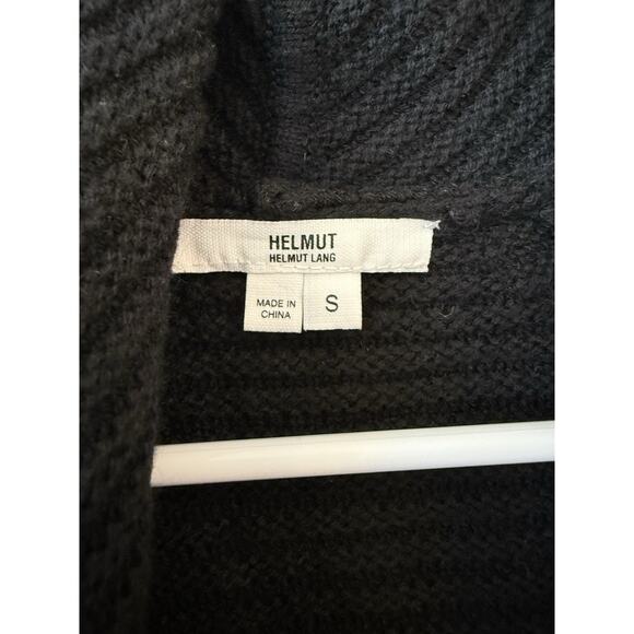 Helmut Lang Wool Blend Cardigan Black Sweater Size Small Cozy Luxury - Picture 5 of 9